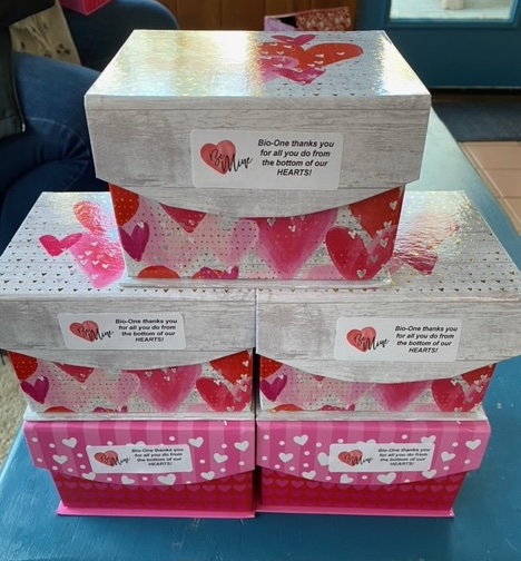 Bio-One Thank You Boxes for Valentine's Day Bio-One Thank You Boxes for Valentine's Day